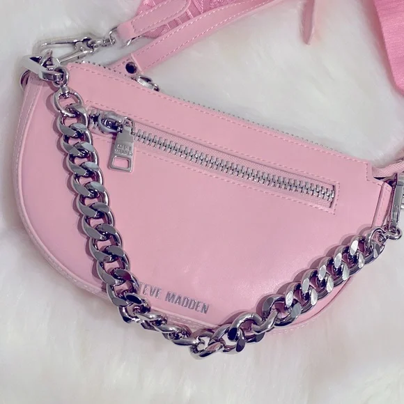 Steve Madden Cobraa Pink Crossbody New Excellent Condition - Picture 5 of 16